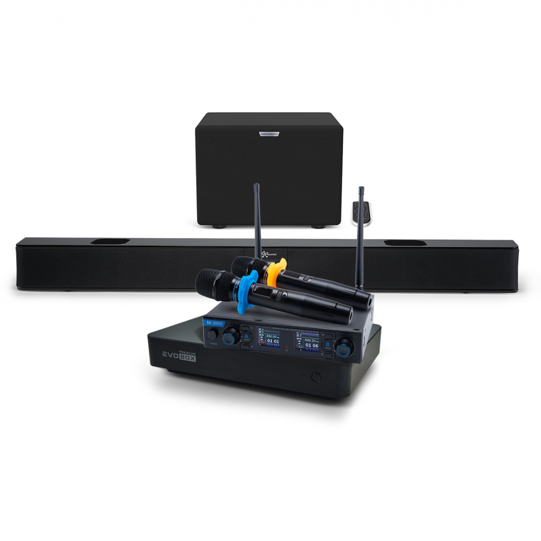 Hi-End караоке-система EVOBOX Premium + EvoSoundBar (саундбар с караоке) в Мурманской области