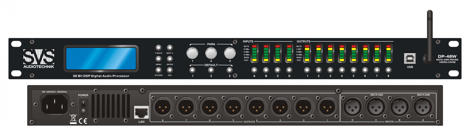 SVS Audiotechnik DP-48W Цифровой процессор: 4 входа 8 выходов в Мурманской области