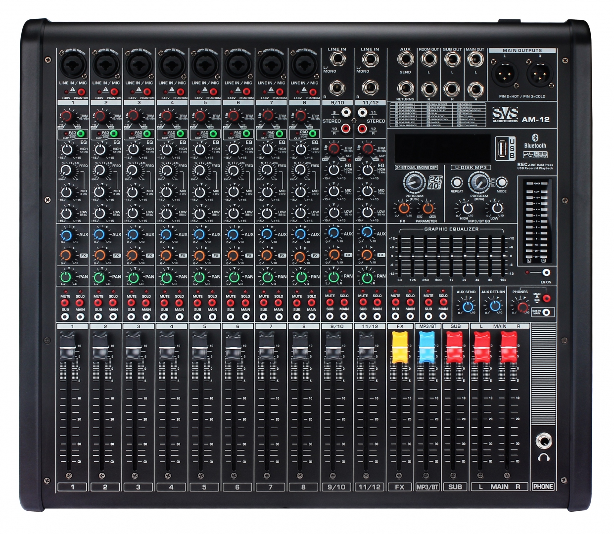SVS Audiotechnik mixers AM-12 Микшерный пульт аналоговый, 12-канальный в Мурманской области