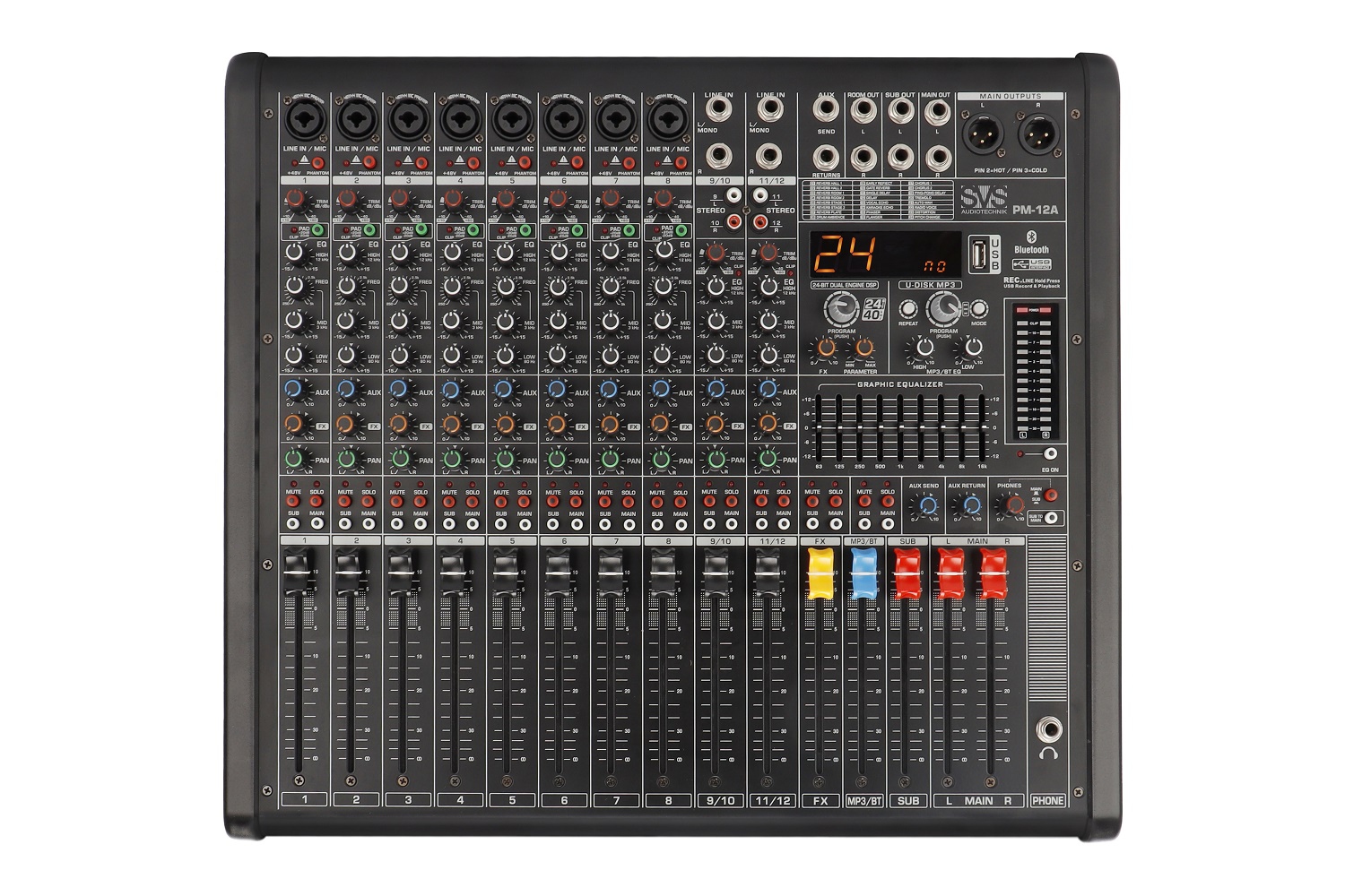 SVS Audiotechnik mixers PM-12A Активный аналоговый микшерный пульт, 12-канальный в Мурманской области